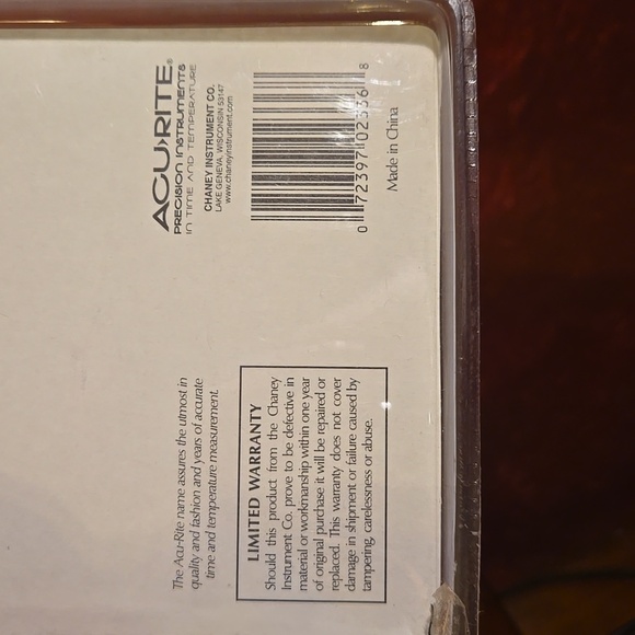 Acu-rite Purple Iris Decorative Metal Thermometer - NIP - Picture 6 of 6